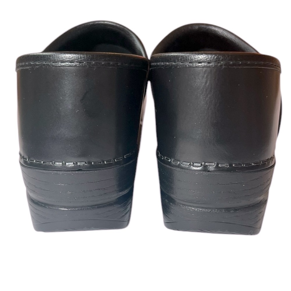 Dansko Professional Clogs Black Leather NEW Classic Supportive Comfy Size 7 & 8 - Picture 3 of 8
